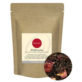 Quertee® - Schwarzer Tee "Wildkirsche" - mit Wildkirsche Geschmack