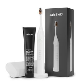Zahnheld elektrische Schallzahnbürste G3 im Set mit Zahnpasta Natural White
