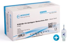 Newgene COVID-19 Antigen Laientest | Nasenabstrich + GRATIS BLT Desinfektionsmittel