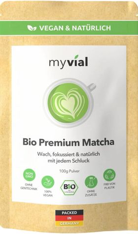 myvial® Premium Bio Matcha Tee - aus Japan Kagoshima - erlesen & steinvermahlen
