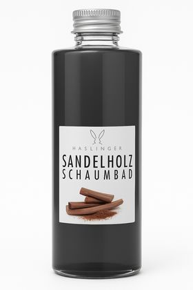 Haslinger Schaumbad Sandelholz – Warmes Wellnessbad mit beruhigendem Duft