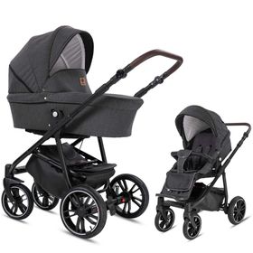 Minigo Beat 2 in 1 Kombikinderwagen Luftreifen, Anthrazit