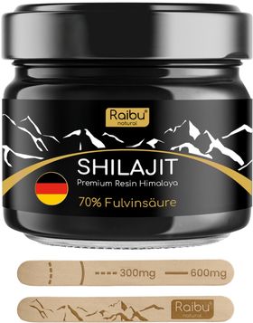 Shilajit Mumijo Himalaya – Laborgeprüft in Deutschland, Qualitätszertifikat – RAIBU