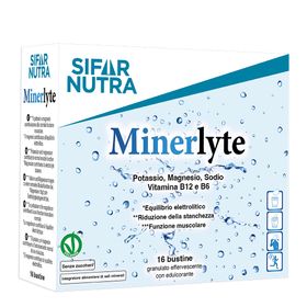 Sifar Nutra Minerlyte Elektrolyt-Pulver Orange mit Magnesium, Kalium, Vitamin B6 & B12