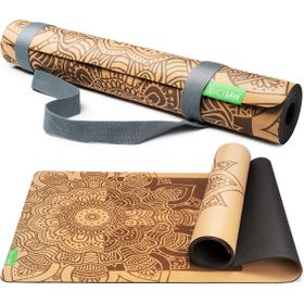 BACKLAxx® Yogamatte Kork mit Naturkautschuk 183x61x0,4cm