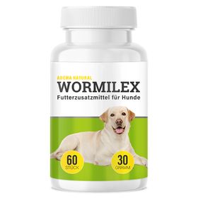 Adema Natural® Wormilex Wurmkur | Futterzusatzmittel Hund mit pflanzlicher Rezeptur