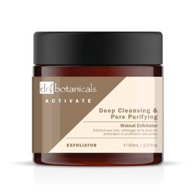 Dr Botanicals Aktivieren Sie die tiefenreinigende & porenreinigende Walnussexfoliator 60ml