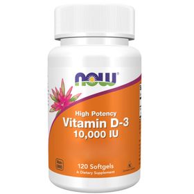 NOW, Vitamin D3 Depot, Softgels, 10000IU Vitamin D3