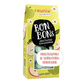 FRUNIX-Fruchtbonbons ohne Fructose & ohne Zuckeralkohole, Sorte: "Saurer Apfel"