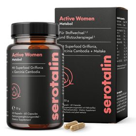 serotalin Active Women Metabol - Stoffwechsel¹² & Energie³ - Garcinia Cambogia & Grünem Kaffee