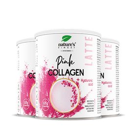 Nature's Finest PINK LATTE Kollagen mit Hyaluronsäure und Ashwagandha