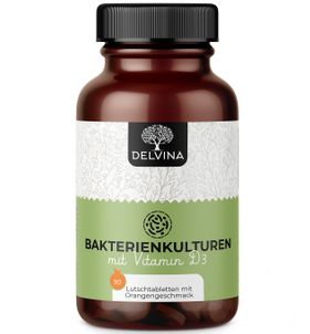 Delvina Mundflora - Lutschtabletten gegen Mundgeruch (Orangengeschmack)