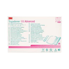 3M™ Tegaderm™ I.V. Advanced,Transparente Fixierung mit Vliesumfang an drei Seiten