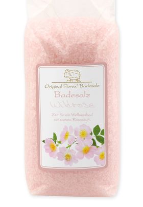 Badesalz Badezusatz Wildrose mit Bio Schafmilch