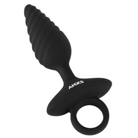 Flexible Butt Plug Twisted Design with Vibrations