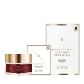 ErthSkin London Retinol-Nachtfeuchtigkeitscreme + Augenpads + Kollagenmaske set