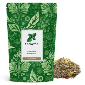 tea4me Schietwetter Kräuterwohl Kräutertee mit Anis-Fenchel-Minze-Geschmack