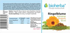 Halsspray Ringelblume mit Propolis Extrakt 50 ml PZN 17188717