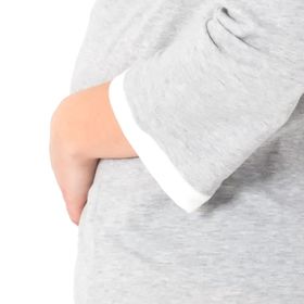 MYSANITY Geburtsshirt, Langarm , Grau melange