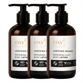 oxy8 Naturkosmetik REPAIRING SILKY BODY LOTION - Sparset 3er Packung