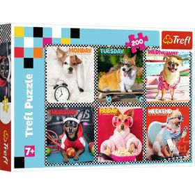 trefl Puzzle Merry Dogs 200 Teile