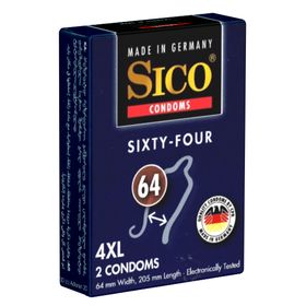 Sico Size *Sixty-Four* Kondome nach Maß, Größe XXXXL (64mm)