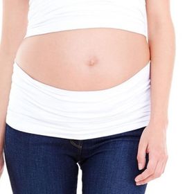 MYSANITY® Schwangerschaft Bauchband tencel Weiß