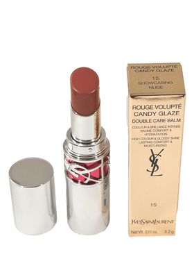 Yves Saint Laurent Rouge Volupté Candy Lipgloss 15 Nude in mostra, 3,2 g