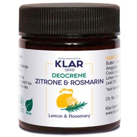 Klar's Deo Creme Zitrone & Rosmarin