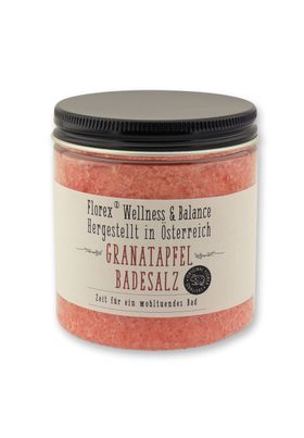 Badesalz Badezusatz Granatapfel mit Bio Schafmilch