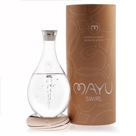 MAYU Water Swirl - Handgefertigte Wasserkaraffe mit natürlicher Wirbelbewegung