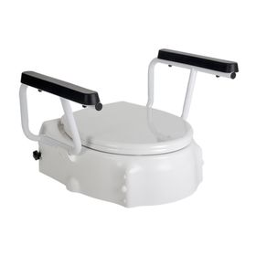 OSSENBERG Toilettensitzerhöhung mit Armlehnen und Deckel