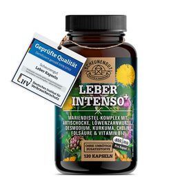 Scheunengut® LEBER INTENSO+ | Extra starker Leber Komplex mit Cholin | für Stoffwechsel & Leber 🌿