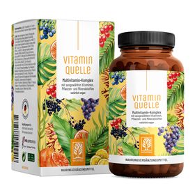 Multivitamin-Komplex mit Vitaminen, Pflanzen- und Mineralstoffen - Vitaminquelle - NATURTREU®