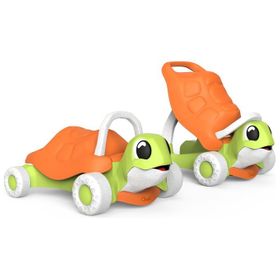 Joujoux Ökologisches Lernspielzeug Schildkröte 2-in-1 Lauflernhilfe 500mm