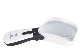 Schweizer ERGO-Lux i Mobil 2 fach/ 100*75mm links Warmweiß Lupe inkl. Ladepad