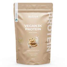 nutri+ Veganes Proteinpulver 3k - Eiweiß Protein Pulver 1kg