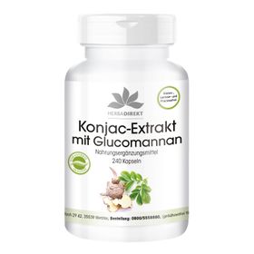 KONJAC-EXTRAKT mit Glucomannan Kapseln