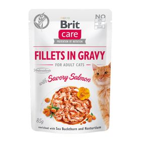 Brit Care Cat - Fillets in Gravy with Savory Salmon