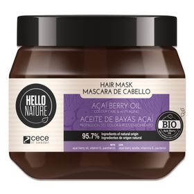 Hello Nature Haarmaske mit Acai Beere Regeneration und Intensivpflege