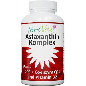 Nord Vital Astaxanthin Komplex - Astaxanthin 12mg - OPC - Coenzym Q10 - Vitamin B2