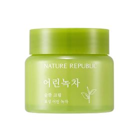 NATURE REPUBLIC – Mild Green Tea Cream - Feuchtigkeitscreme mit Grüntee-Extrakt