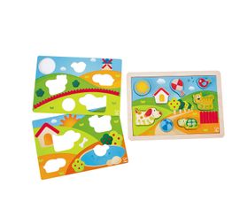 Hape Pepe & Friends Sonnental Puzzle