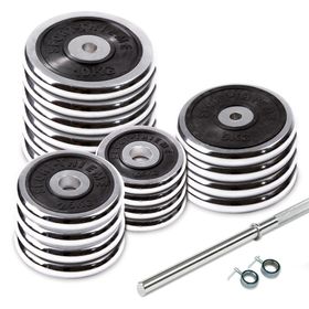 Sport-Thieme Langhantel-Set Chrom