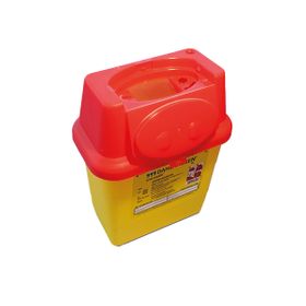 Dahlhausen Abwurfbehälter Sharpsafe roter Deckel, 3l