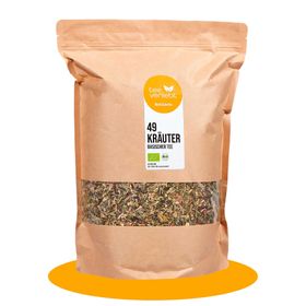 teeverliebt - 49 Kräuter Basischer Tee Bio loser Kräutertee Großpackung I Zur basischen Ernährung