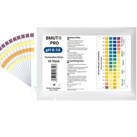 BMUT pH Wert 0-14 Teststreifen Universal Indikator großer Messbereich Wasser