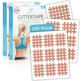 Health Press Gittertape Typ Mix 2er Set – Crosstape & Gitterpflaster