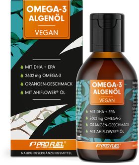 ProFuel - Omega-3 Algenöl - 3665 mg Algenöl, davon 1203 mg DHA & 667 mg EPA