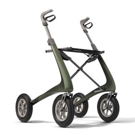 Carbon Overland Rollator metallic-grün